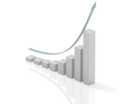 Exponential growth Illustrazione stock
