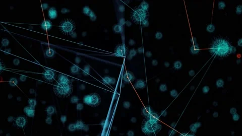 Exponential Growth Virus Pandemy In a Network 4k Stock Footage 145498092