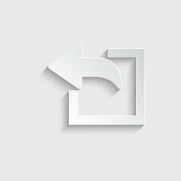 Export arrow, forward icon, share or exit icon. black vector square and arrow Stock Illustration