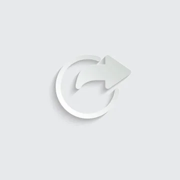 Export arrow, forward icon, share or exit icon. black vector square and arrow Stock-Illustration