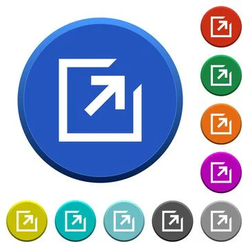Export beveled buttons Stock Illustration