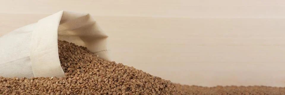 Export of buckwheat. Reducing the export of buckwheat and cereals. World food Stock Photos