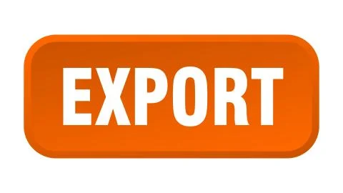 Export button. export square 3d push button Illustrazione stock