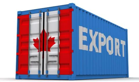 Export of Canada Illustrazione stock