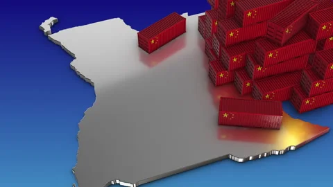 Export from China to Angola Stock Footage 300369852