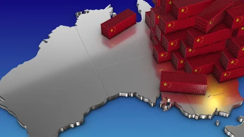 Export from China to AUSTRALIA Stock Footage 300369853