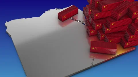 Export from China to Egypt Stock Footage 300369846