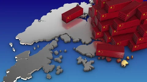 Export from China to Hong Kong Stock Footage 300370067