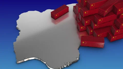 Export from China to Nigeria Stock Footage 300370392