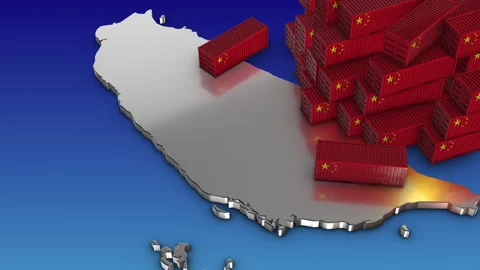 Export from China to Taiwan Stock Footage 300370748