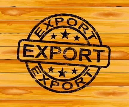 Export concept icon showing exportation of goods and products - Stock-Illustration