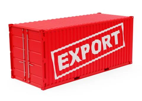 The export container Stock Illustration