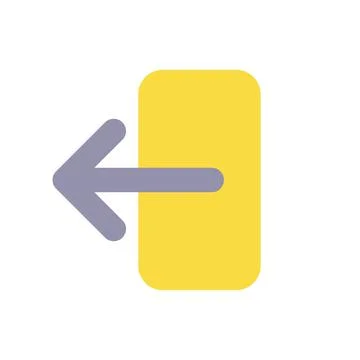 Export data flat color ui icon Stock Illustration