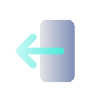 Export data flat gradient color ui icon Stock Illustration