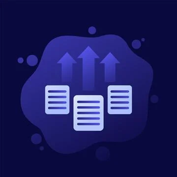 Export data icon, vector design Stock Illustration