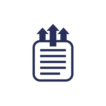 Export data icon for web and apps Stock Illustration