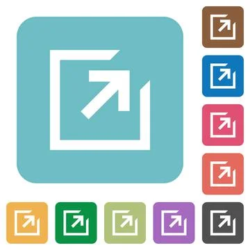 Export flat icons Illustrazione stock