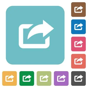 Export  flat icons Stock Illustration