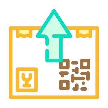 Export goods color icon vector illustration Stock Illustration