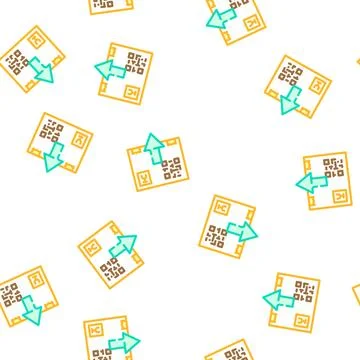 Export goods vector seamless pattern Stock Illustration