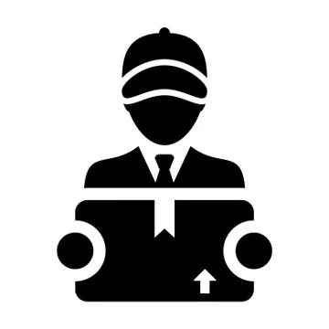 Export icon vector male logistics worker service person profile avatar 스톡 일러스트