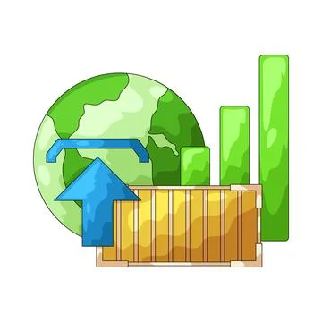 Export illustration Stock Illustration