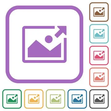 Export image simple icons Stock Illustration