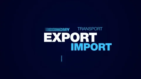 Export import economy freight global transportation logistics business cargo Видео 94678107