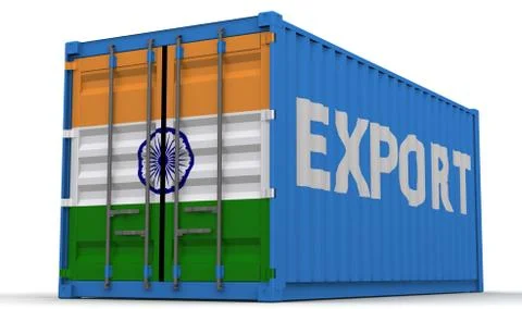 Export of India Ilustração Stock