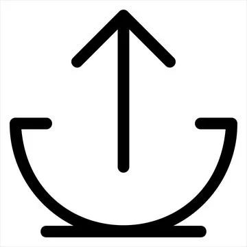 Export line icon vector illustration isolated on white background Stock Illustration