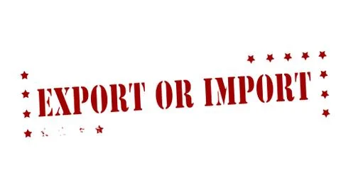 Export or import Illustrazione stock