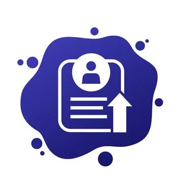 Export personal data icon for web Stock Illustration