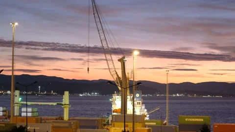 Export Port Container Stock-Footage 194529417