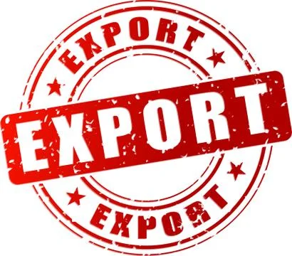 Export red stamp Stock-Illustration