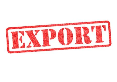 EXPORT rubber stamp Stock Illustration