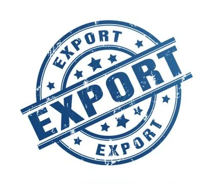 Export rubber stamp illustration Stock Illustration