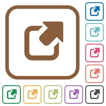 Export simple icons Stock Illustration