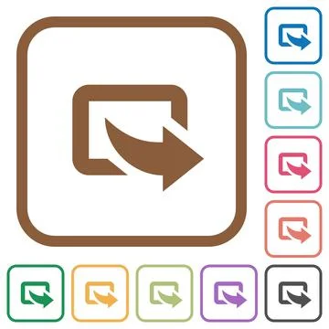 Export simple icons Illustrazione stock