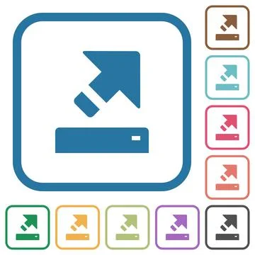 Export simple icons Stock Illustration