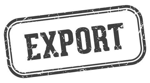 Export stamp. export rectangular stamp on white background Stock Illustration