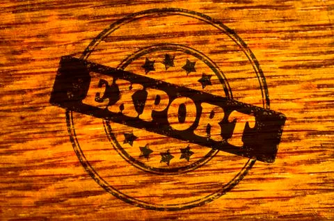 Export stamp Stock Illustration