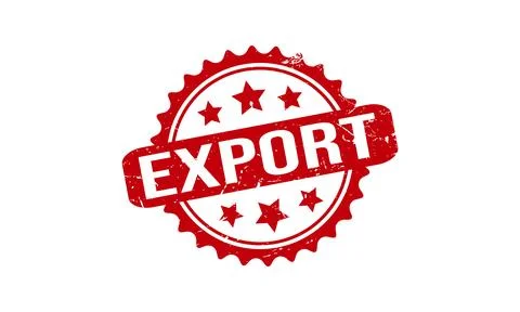 Export Stamp Seal Vector Illustration Stock Illustration