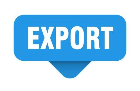Export sticker. export sign on transparent background Stock Illustration