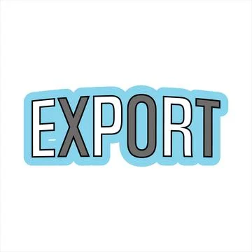 Export T Shirt Design Ilustración de archivo