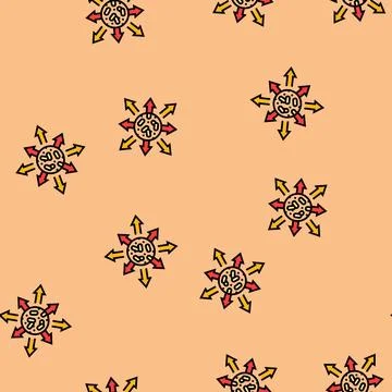 Export wood pellets vector seamless pattern Stock Illustration