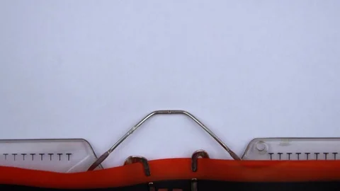 Export- word printed on an old typewriter in red letters, close up. Stock Footage 126508999