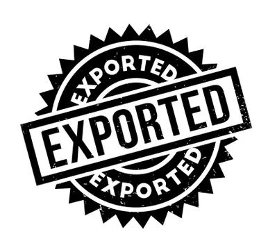Exported rubber stamp Stock Illustration