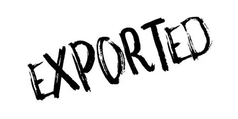 Exported rubber stamp Stock Illustration