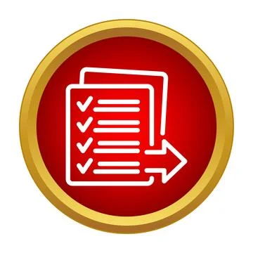 Exporting checklist document data task management icon イラスト素材