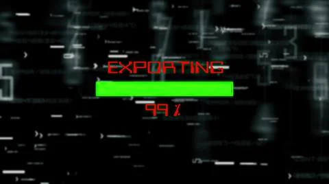 Exporting data process on digital background Stock Photos